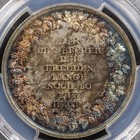Medal Nd  1800  Pcgs Sp62 German States Sommer B21 Rainbow Toned Rare Cunc