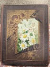 Vtg 1870s Beautiful Antique Victorian Scrapbook Advertising Full Of Ephemera