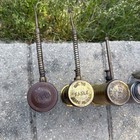 Lot 8 Antique Oiler Cans Thumb Oil Pump Brass Steel Vintage Eagle No 66 Plews 