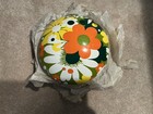 Vintage 1960s-70s Rare Krazee Hubs Flower Power Hub Caps Set Of 4 In Box