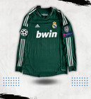 Real Madrid 2012-13 Third Green Long Sleeve Champions League Jersey Ronaldo  7