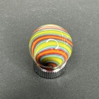 Contemporary Handmade Art Glass Marble  75  Multicolor Swirl Mib  Uv Reactive