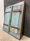 Old Antique Rare Handmade Old Color Wall Hanging Wooden Window Door With Mirror