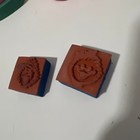 Vintage 1998 Back Street Chunky Stamps   Wood Rubber Stamp Lot Sun Bird Rainbow