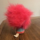 Itty Bittys Trolls Mini Plush Doll Pink Hair Blue Dress Stuffed Toy