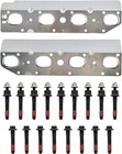  exhaust Manifold Gasket Set Bolts  Studs And Nuts For 09-19 Ram 1500 Jeep 5 7l