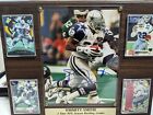 Emmitt Smith Nfl All- Time Dallas Cowboys Signed Wall Plaque Trading Cards W Coa