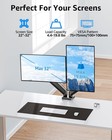4 4-19 8 Lbs Computer Screens  Dual Monitor Desk Mount Height Adjustable