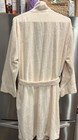 Turkish Bath Robes Xxl Ivory Long Robe Cotton Plush Heavy Terrycloth Tie Belt 2x
