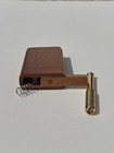 Handcrafted  Mahogany Hardwood  Dugout Box - Sliding Lid- Compact 3 1 2    Size
