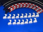 Carrera Go 1 43 Lot Of 9 Track Pieces And Guard Rail Bracket Clips