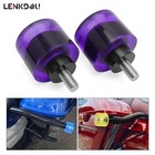 M12 Rubber Crash Bar End Sliders Engine Bar Guards For Harley Touring Softail 