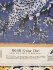 Vintage Snow Owl Latch Hook Rug Wall Hanging Kit