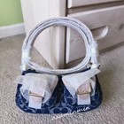 New Coach Ashton Baguette Bag In Signature Denim Cy700  original Packing   