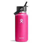 Hydro Flask 32 Oz Wide Mouth Water Bottle Flex Straw Cap Zinnia Pink
