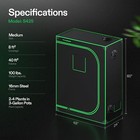 Vivosun 4x2ft Grow Tent   200w Led Grow Light   4  Inline Fan For Indoor Plants