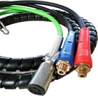 Industrial 3-in-1 Air Brake System  12 Ft Corrosion-resistant Abs Lines   7-way 