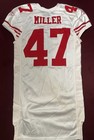 Brit Miller San Francisco 49ers Nfl Authentic Team Issued Game Jersey  illinois 