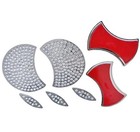 Car Trunk Emblem Bling Decal Compatible With Audi A3 Q3 Q5 A4 A6 A7 Silver