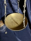 Italian Brass   Marble Balance Scale - Made In Italy Vintage Good Shape
