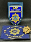 Vintage Rare South African Police Patch  Cap Badge  Pin   College Flash