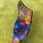 Rare Roman Glass Shard Rainbow Patina Collectible Display Piece 200 Bc Decor