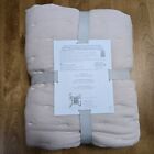 Pottery Barn Kids European Linen Ruffle Baby Toddler Quilt   Blush