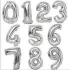 16 Inch Gold Silver Number Foil Balloons 0-9 Birthday Wedding Engagement Decor    