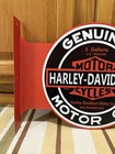Harley Davidson Motorcycle Motor Oil Flange Sign Parts Vintage Style Wall Decor