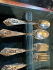 Rose Point By Wallace Sterling Silver 84 Piece Service For 12  Gently Used