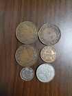 Old Canada One Cent  Five Cent Lot Of 6 Coins