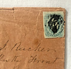 Civil War Confederate Stamped Cover-s j  Rucker On The Front Rutherford Co Tenn