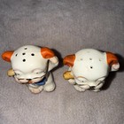 Rare Vintage Salt   Pepper Shakers Japan Bonzo Dog     i m Salt  I m Pepper   
