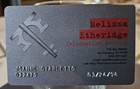 Melissa Etheridge Rare Information Network Cards 98-99 For Premier Concert Tics 