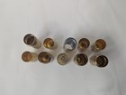 Lot Of 5 Vintage Metal Lipstick Tube Holders Cases Engraved Gold Tone