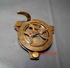 Vintage London West Maritime Antique Sundial Compass Brass Nautical Christmas