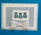 Martha Stewart Double Craft Punch - Embossed Teddy Bear - Brand New