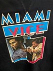 Miami Vice  Vintage 80s Rare Sweatshirt Size L Acrylic Silvano Tag