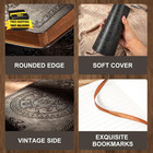 Journal For Men Women Leather Vintage Diary Journaling Notebook Black                               