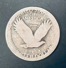 Standing Liberty Quarter 25c    90  Silver    Dateless  Worn  Heavy Wear      poor 