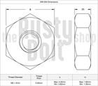 M2 Hex Nuts  A2 304 18-8  Stainless Steel