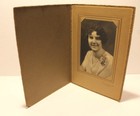 Vtg Victorian Antique Cabinet Card Photo Woman Vintage Black White Photographs