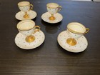 Lot Of 4 Antique Limoges Bone China Footed Demitasse