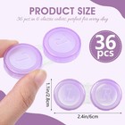 36 Pack Contact Lens Cases Bulk  Transparent Cute Contact Lens Case For Home