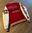 Delta Sigma Theta Lettermen Jacket Sorority Jacket Wool Leather Varsity Jacket