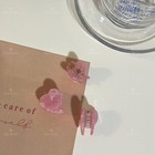 Mini Hear Shape Hair Clip Tiny Claw Clips For Thin Hair  3pcs Per Order   3cm 