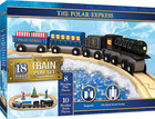 Wood Train Sets - The Polar Express 18 Piece Train Set - Officiall