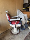 Vintage Eugene Berninghaus Barber Chair Cincinnati  Ohio  for Restoration 