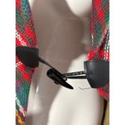 Women s Plaid Blanket Scarf Wrap Shawl With Toggle Closure One Size