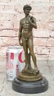 Young Man Male David Bronze Marble Statue Sculpture Figurine Hot Cast Decor Sale